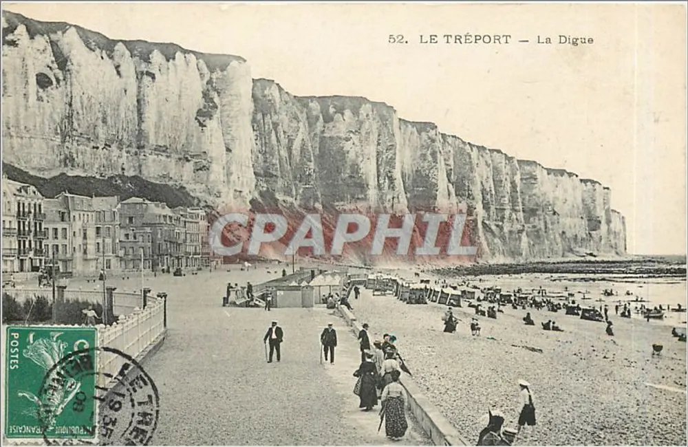 Le Tréport — La Digue — Editor não identificado, n° de série 52 - Frente