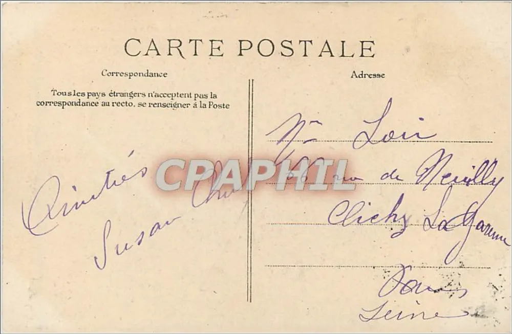 Le Tréport — La Digue — Editor não identificado, n° de série 52 - Verso