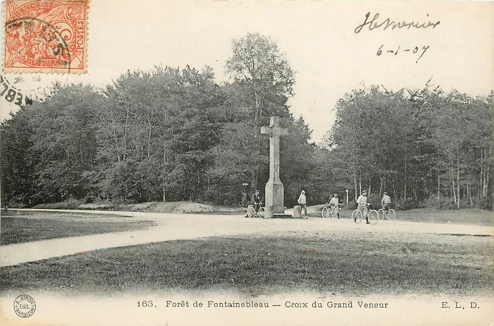 Forêt de Fontainebleau — Kreuz des Grand Veneur — SIRANE Edit. Paris - Vorderseite