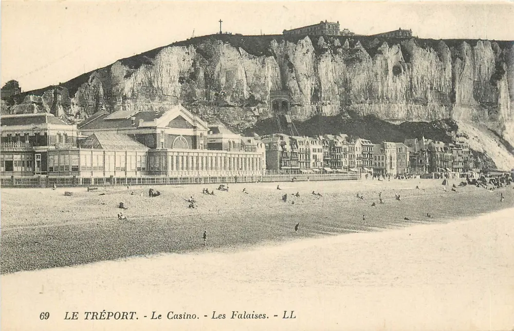Le Tréport - Le Casino - Les Falaises - LL - Recto