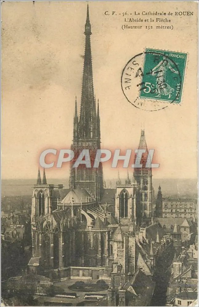 रूएन के प्रासाद — अब्साइड और फ्लेच (ऊंचाई 152 मीटर) — C. V. - 56 - आगे