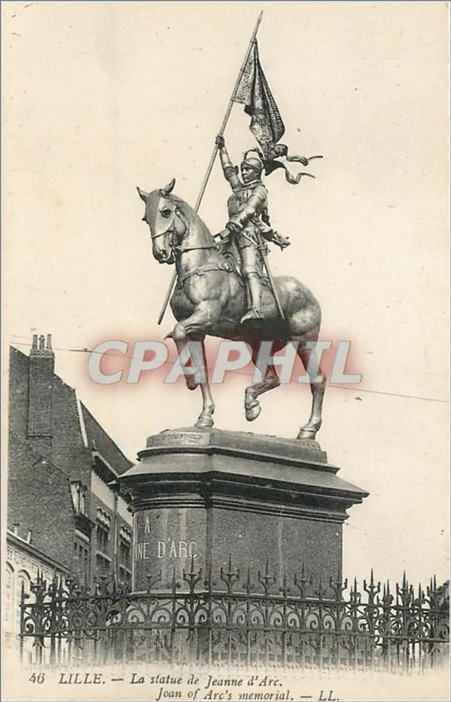 Lille — Estátua de Joana d'Arc — LL. - Frente