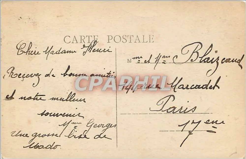 Le Touquet-Paris-Plage — Der Boulevard der See — Die Digue — Promenade — Foto. Combier Maccon - Rückseite