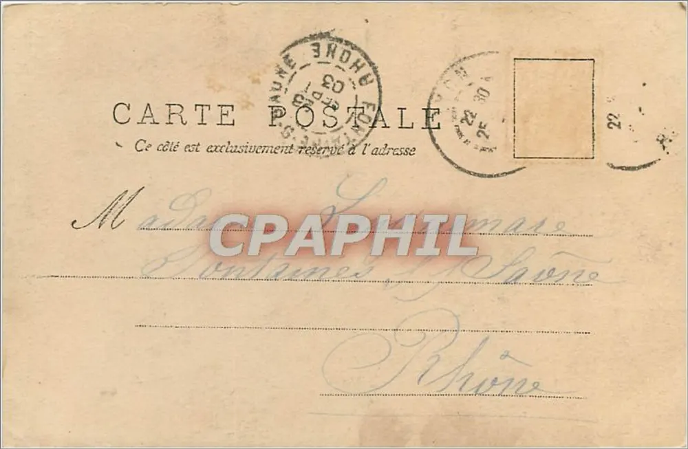 Criança com vestido de monge — 'Vejam meu punho...' — A.N. Paris, série VII - Verso