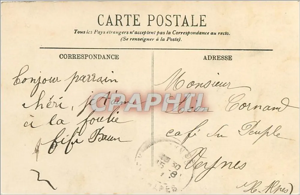 Grenoble — A Isère e o Cagou de Néron — LL - Verso