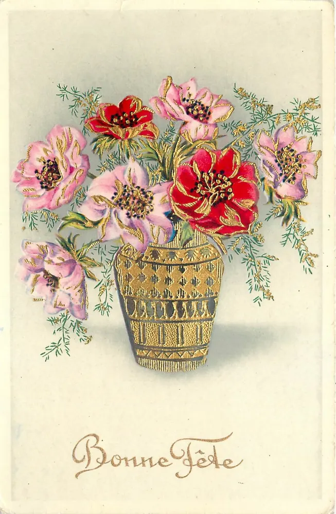 Bouquet van bloemen — Gelukkige verjaardag — uitgever Cecamani, n°2010 - Voorkant