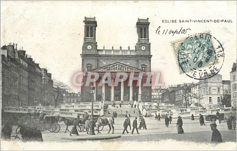 Igreja de São Vicente de Paulo — Paris — editor não identificado - Frente