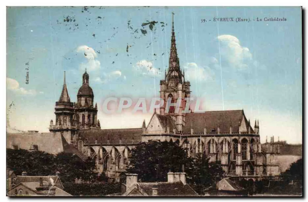 Évreux (Eure) - A Catedral — Gétilton J. B., n° 39 - Frente