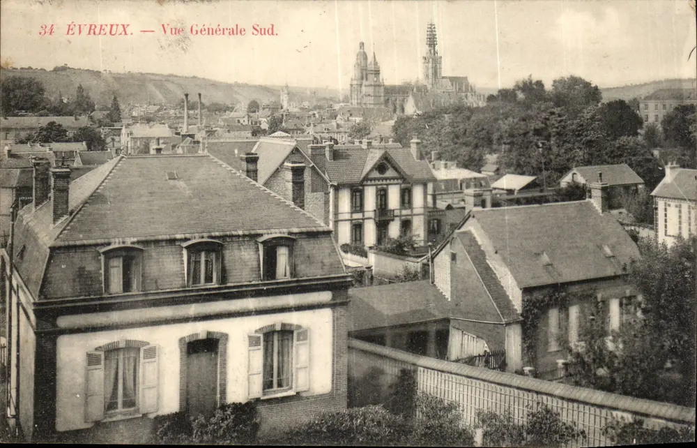 Évreux — Vista Geral do Sul. — Editor: 34 - Frente