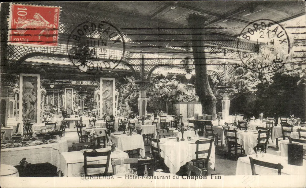 Bordeaux — Hôtel-Restaurant du Chapon Fin — éditeur non identifié, n° de série non visible - Recto