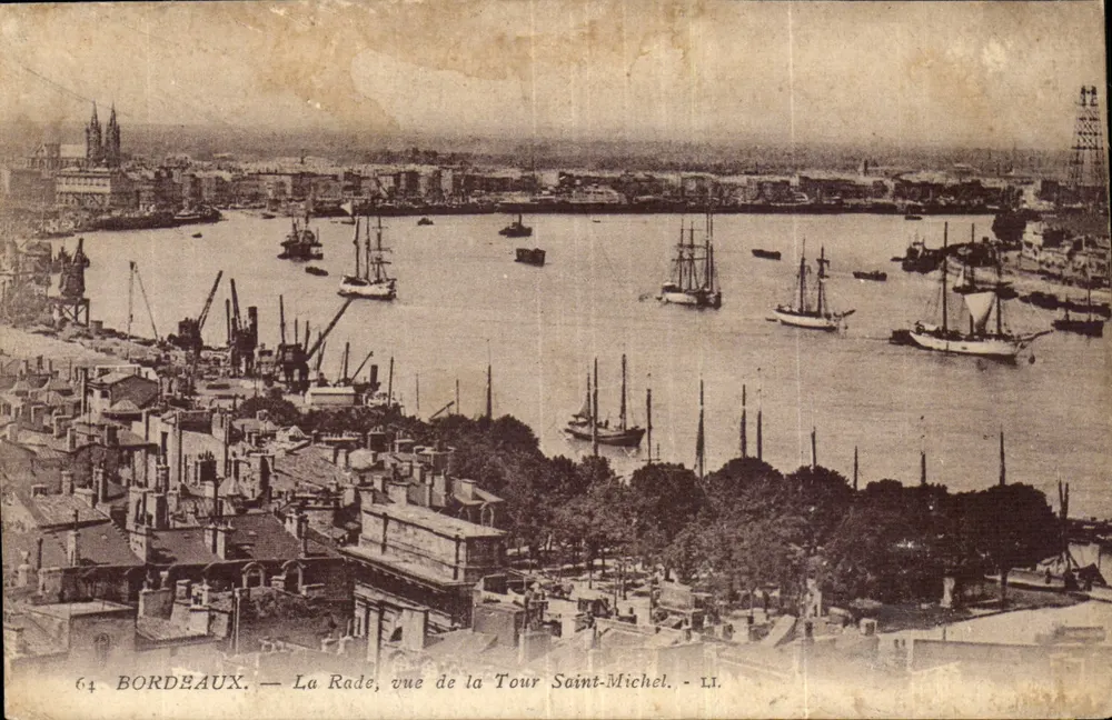 Bordeaux — Die Rade, Blick von der Tour Saint-Michel — LI. — 64 - Vorderseite