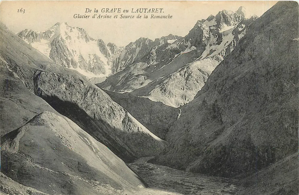 Von der Grave zum Lautaret — Gletscher Arsine und Quelle der Romanche — N.D. Béth. - Vorderseite