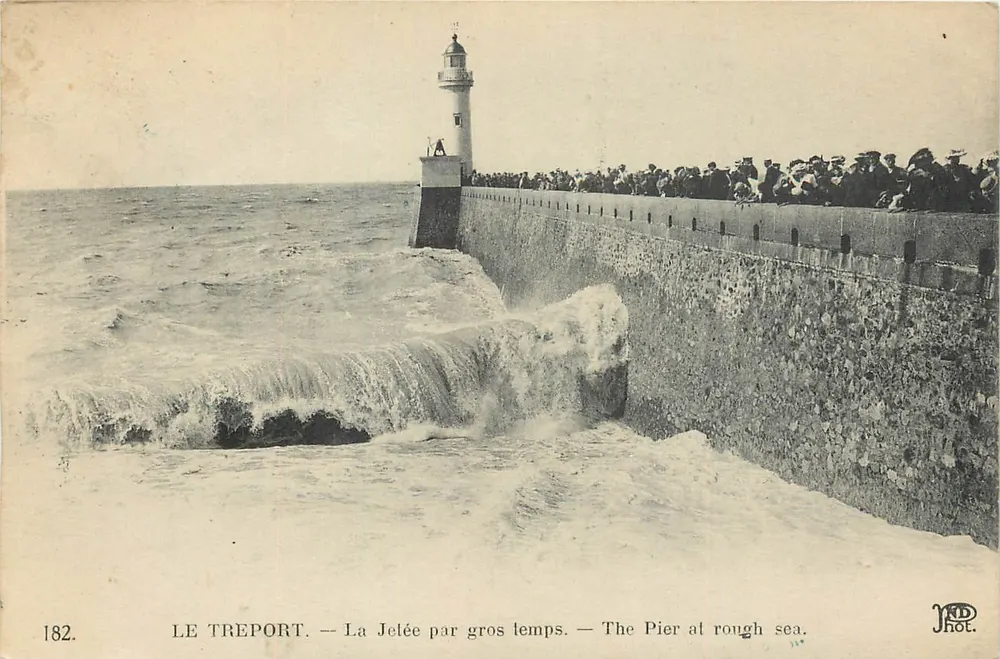 Le Tréport — A ponte em tempo de tempestade — JRD Phot. - Frente