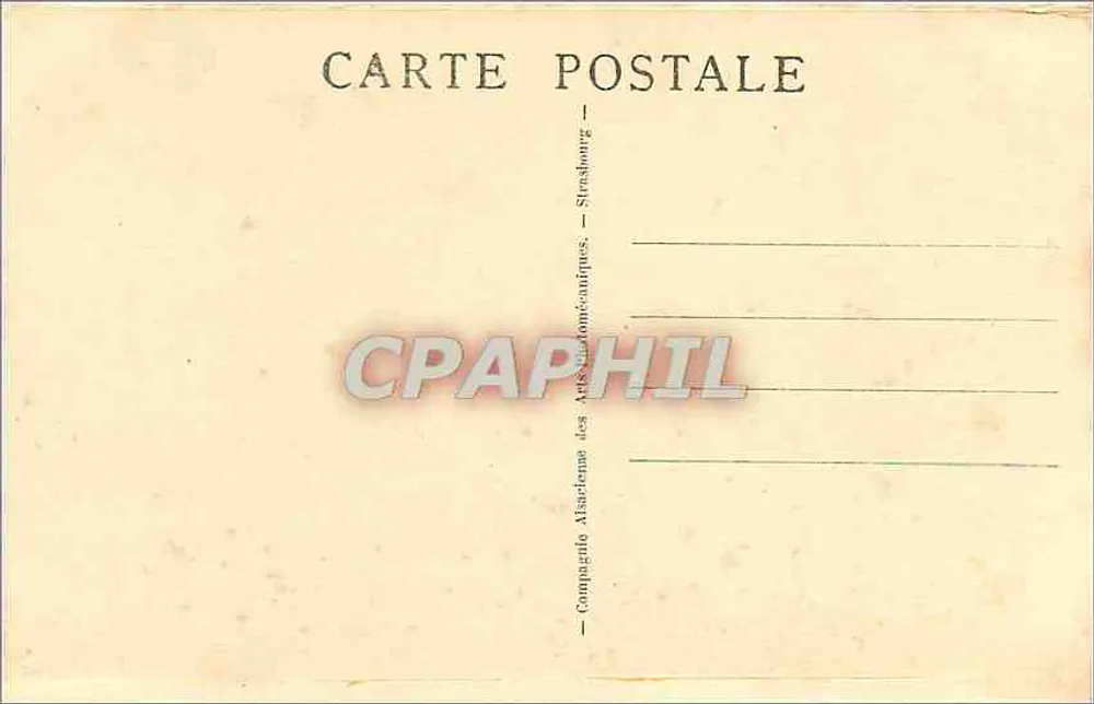 Cathédrale de Strasbourg — L'Horloge astronomique — Compagnie Alsacienne des Arts Historiques, n°12 - Verso