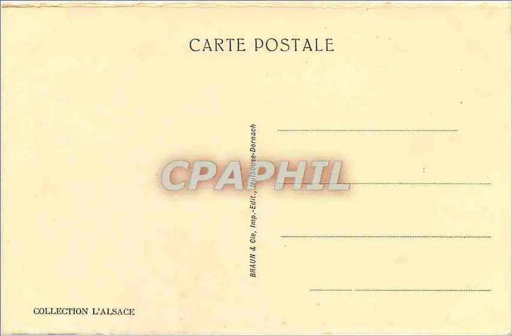 Obernai — Fontäne Saint Odile und das Rathaus — Serie 572 - Rückseite