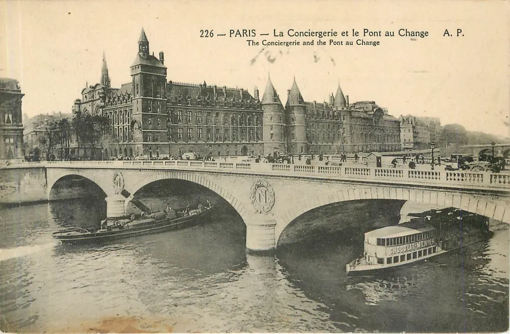 Paris — La Conciergerie et le Pont au Change — A. P. n°226 - Recto
