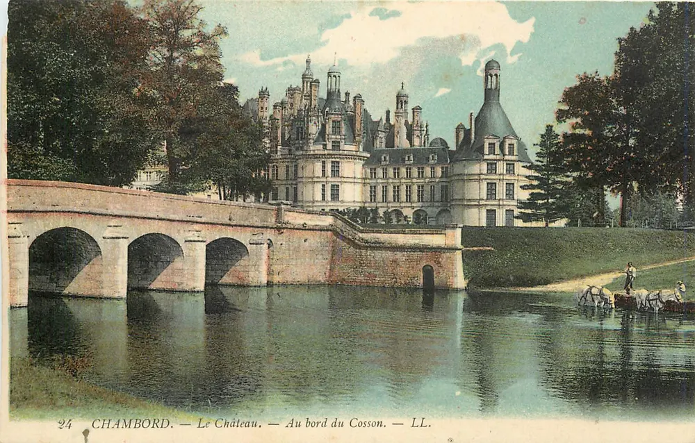 Chambord — Le Château — Au bord du Cosson — LL. — n°24 - Recto