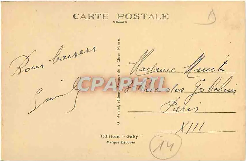 CAEN - Boulevard Saint Pierre - Torre Le Roy - Verso