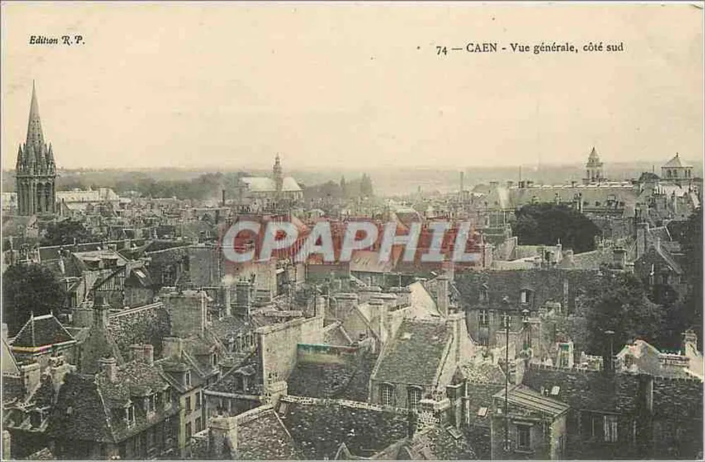 CAEN — Vista geral, lado sul — Edição R.P. n° 74 - Frente