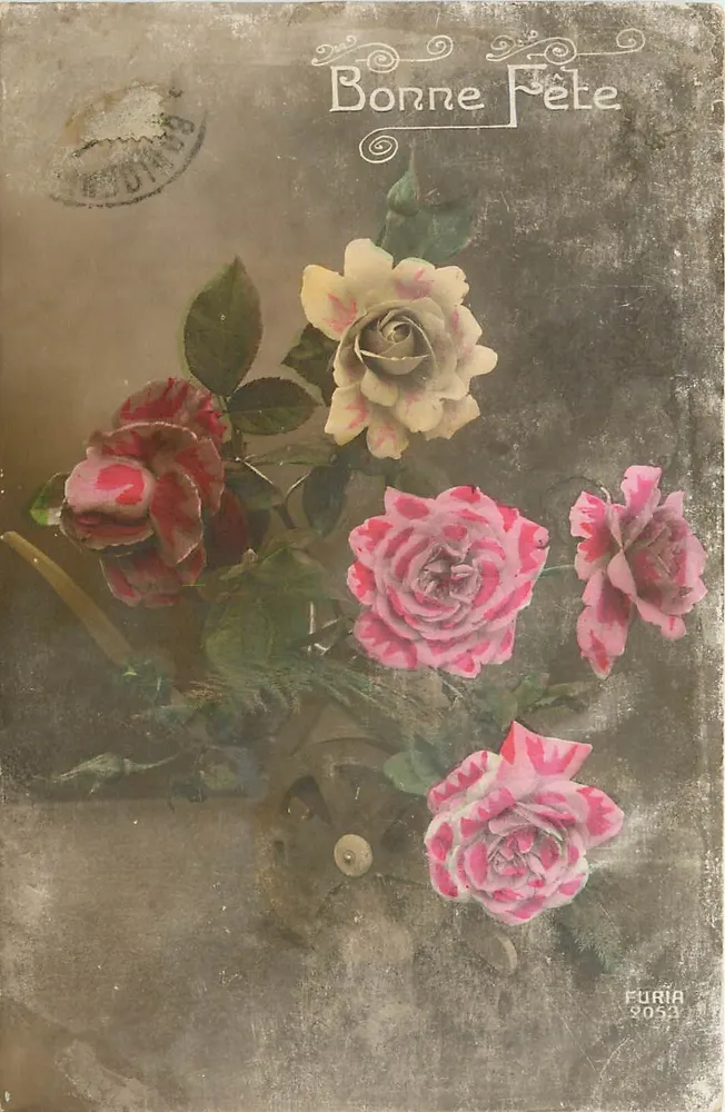 Bouquet de roses — Bonne Fête — Furia 9053 - Frente