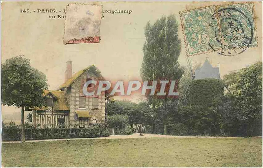 Paris - Longchamp - im Bois de Boulogne — anonymer Verlag, n° 345 - Vorderseite