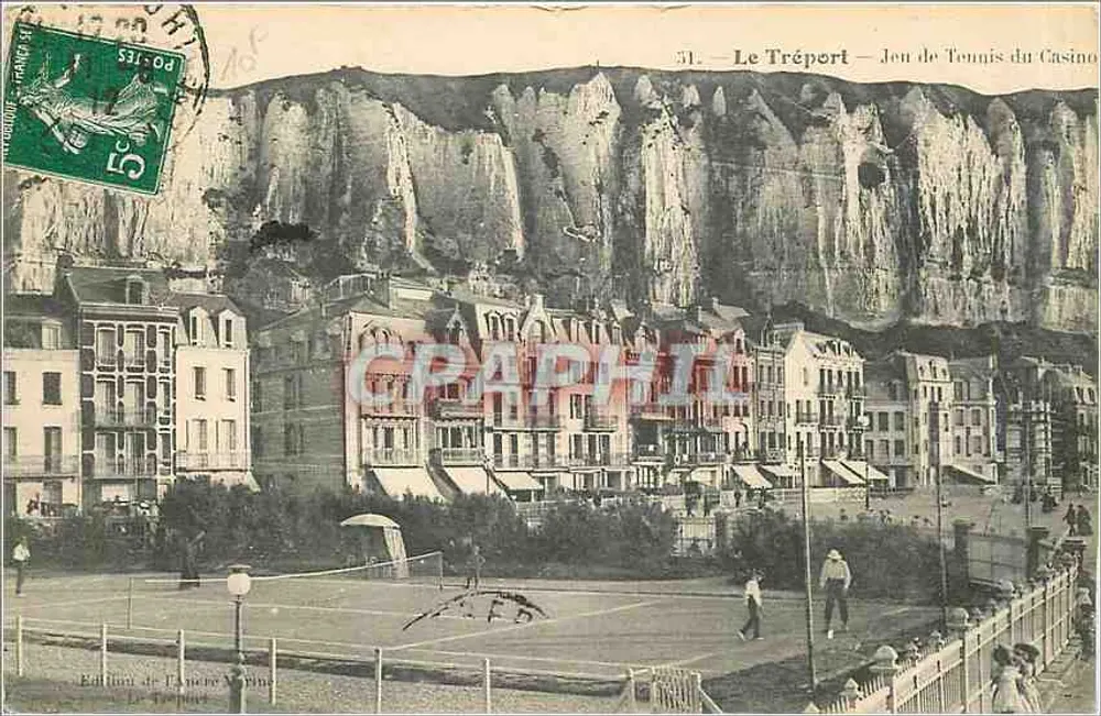 Le Tréport — Jeu de Tennis du Casino — Édition La Pierre Moin - Recto