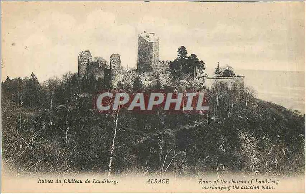 Ruins of the Castle of Landsberg — Alsace — Lévy Frères & Cie, Paris - Front