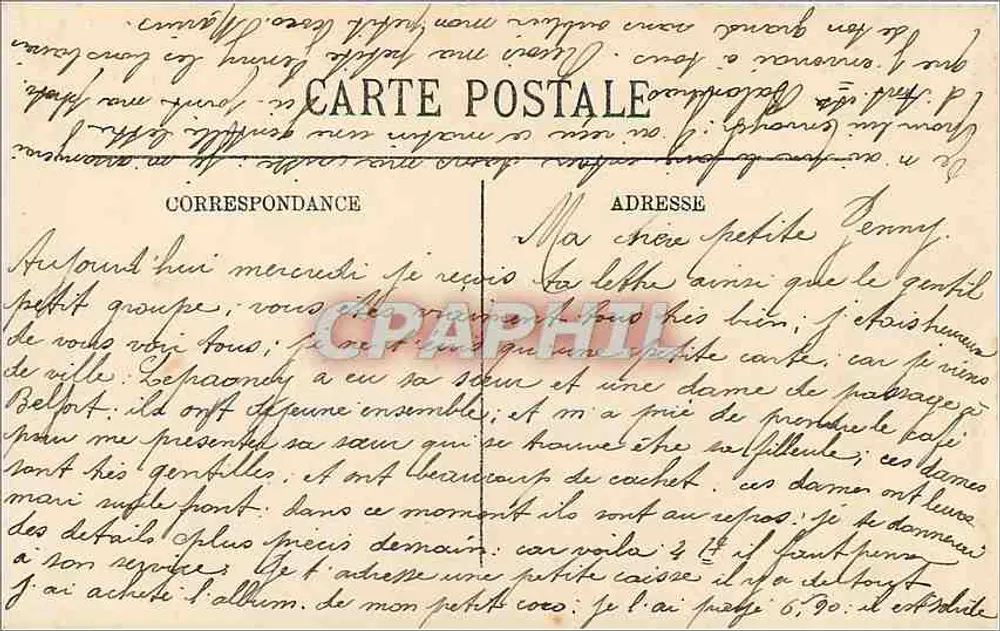 Ballon d'Alsace — Le Sommet vu de l'Hôtel Stauffer — LL. — Selecta - Verso