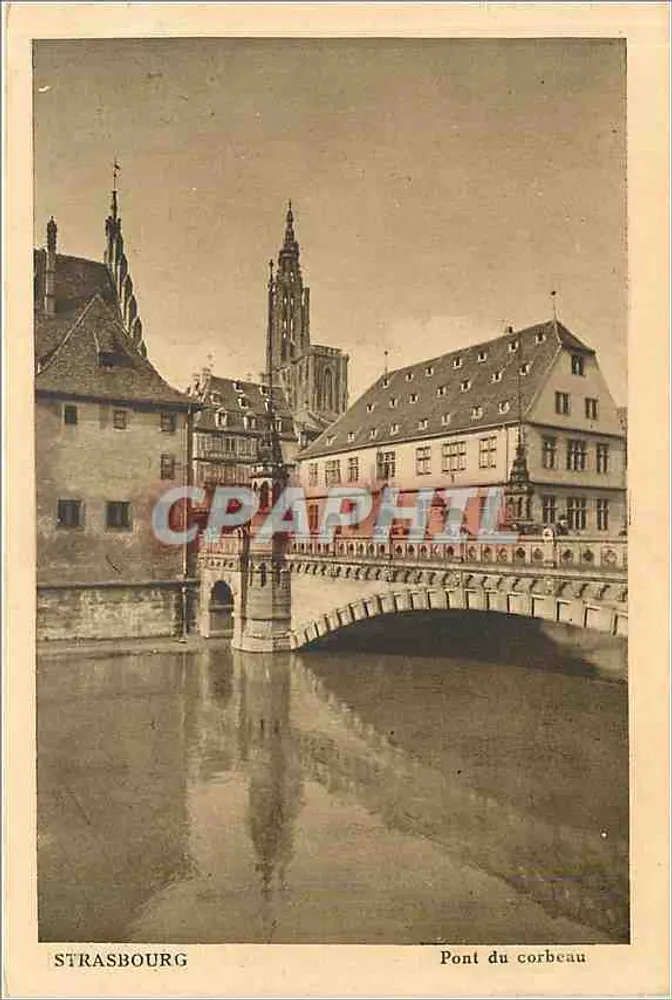 Strasbourg — Pont du Corbeau — Imp. d'Art 'Hebasse' Bitche (Moselle) - Frente