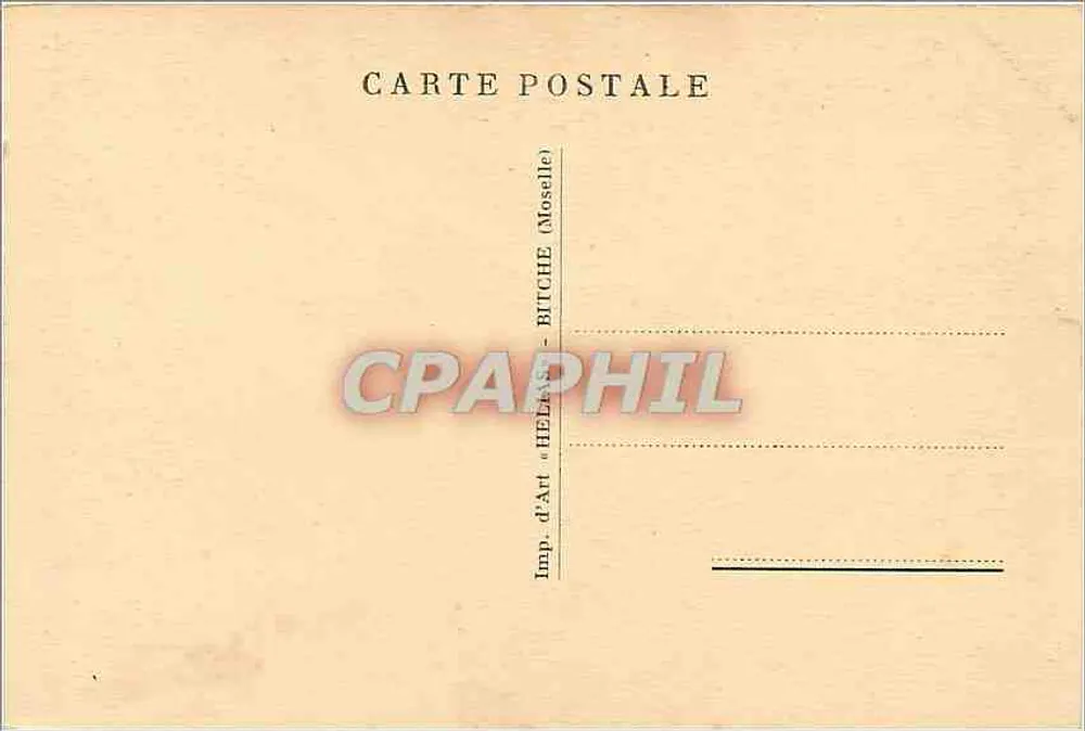 Strasbourg — Pont du Corbeau — Imp. d'Art 'Hebasse' Bitche (Moselle) - Verso