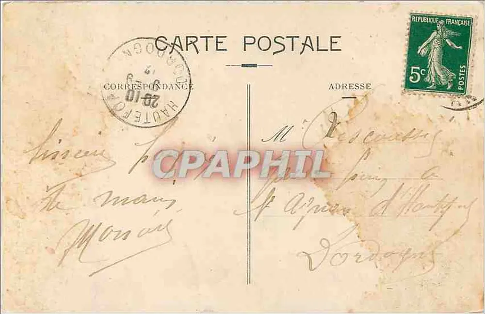 Albi — Die Kathedrale, Tor Dominique — Phototypie Tarnaise, Boux, Albi - Rückseite