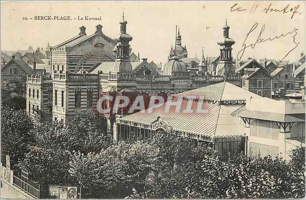 Berck-Plage — O Kursaal — editor não identificado, n.º de série 10 - Frente