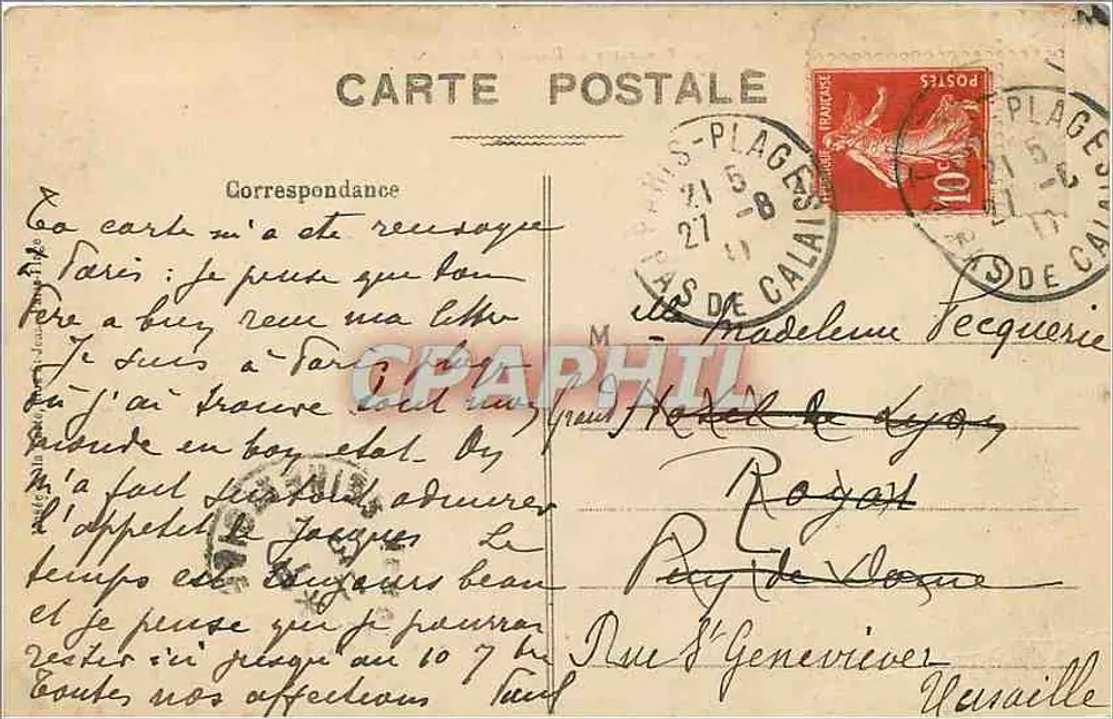 Panorama de PARIS-PLAGE - G. S. - Verso