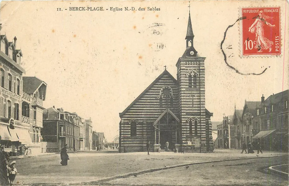 Berck-Plage - Igreja N.-D. dos Areias — editor desconhecido, n° 11 - Frente