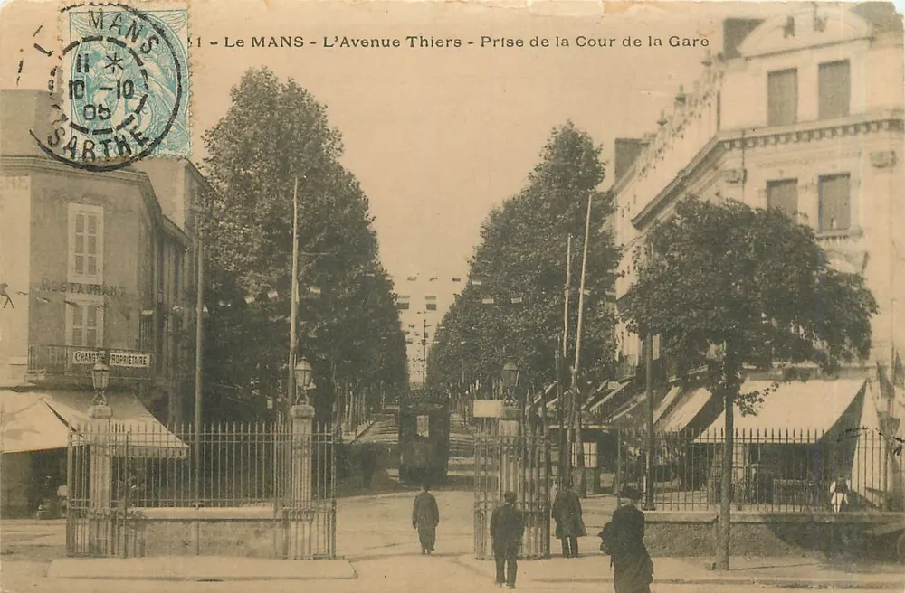 Le Mans - Avenue Thiers - Einnahme der Bahnhofshof - Verlag/Drucker nicht sichtbar - Vorderseite