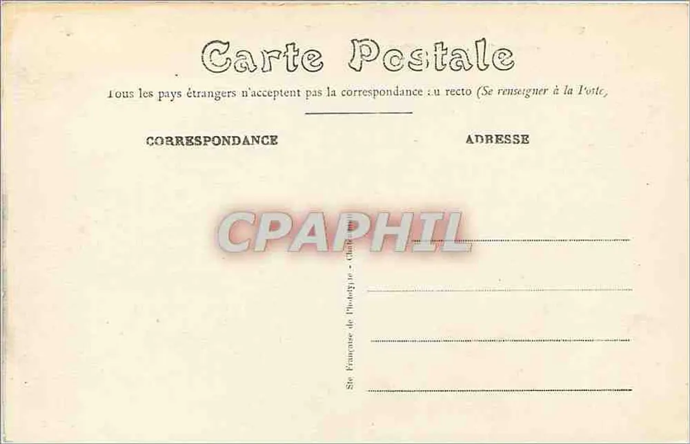 Le Mans — Abadia de l'Epau — Vista geral — Edição N.G. - Verso