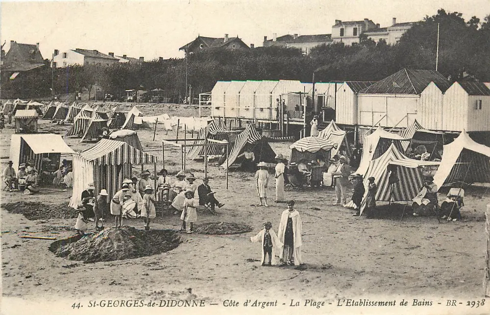 St-Georges-de-Didonne — Côte d'Argent — Die Strand — Das Badehaus — BR-2938 - Vorderseite