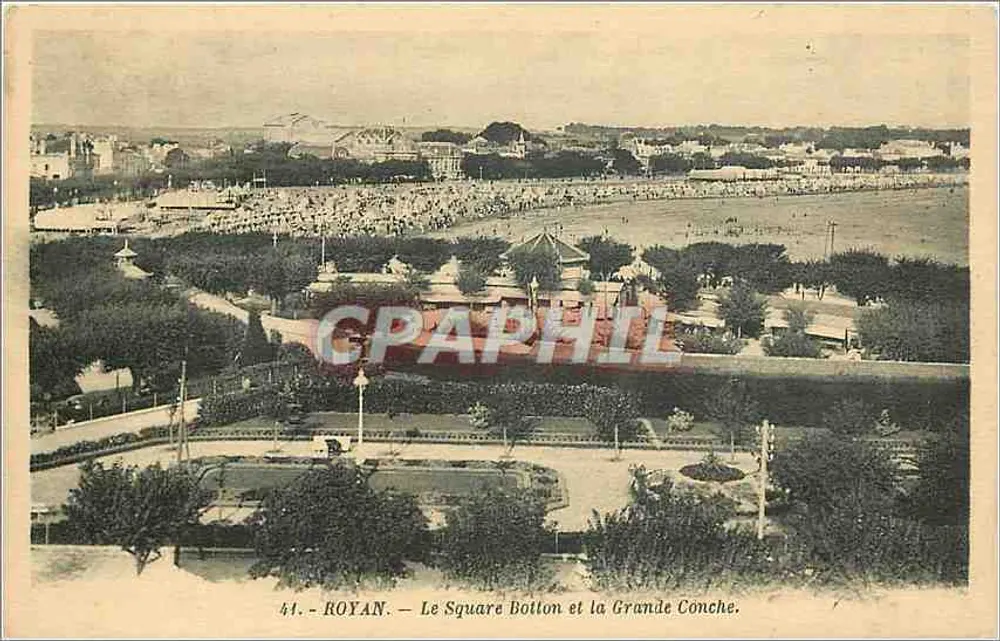 Royan — Le Square Botton et la Grande Conche - Frente