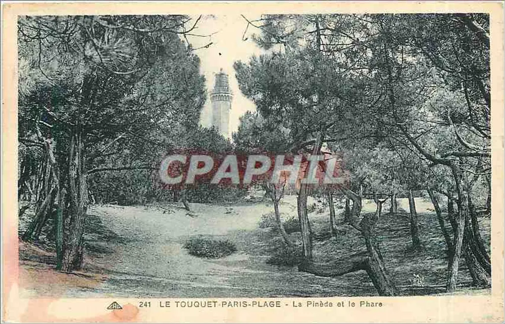 Le Touquet-Paris-Plage - Die Pinâde und der Leuchtturm — Verlag F. Bonaventure, Nr. 241 - Vorderseite