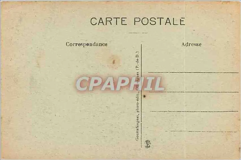 Clermont-Ferrand — Monumento do Geral Desaix — G. d'O. - Verso