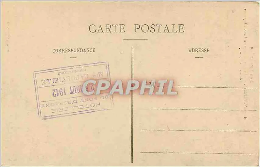 Les Pyrénées — Chute supérieure du Pont d'Espagne — Cauterets — Cougnot, éditeur, Cauterets - Verso