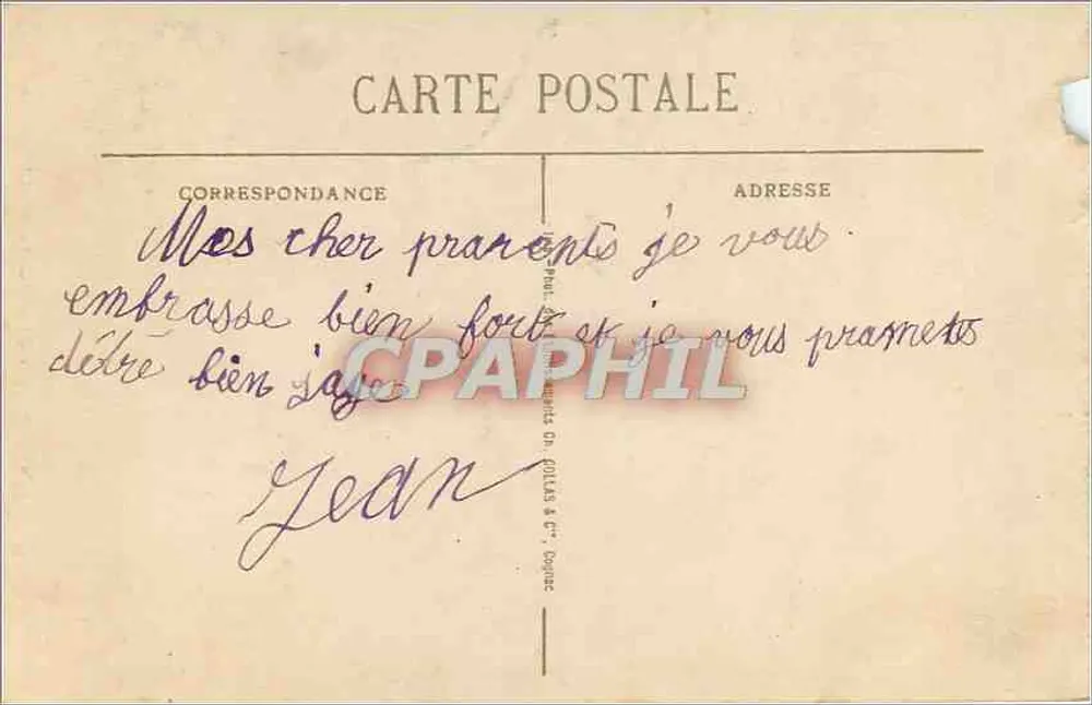 Cauterets (Htes-Pyr) — Le Pont d'Espagne — C.C.-11 - Verso