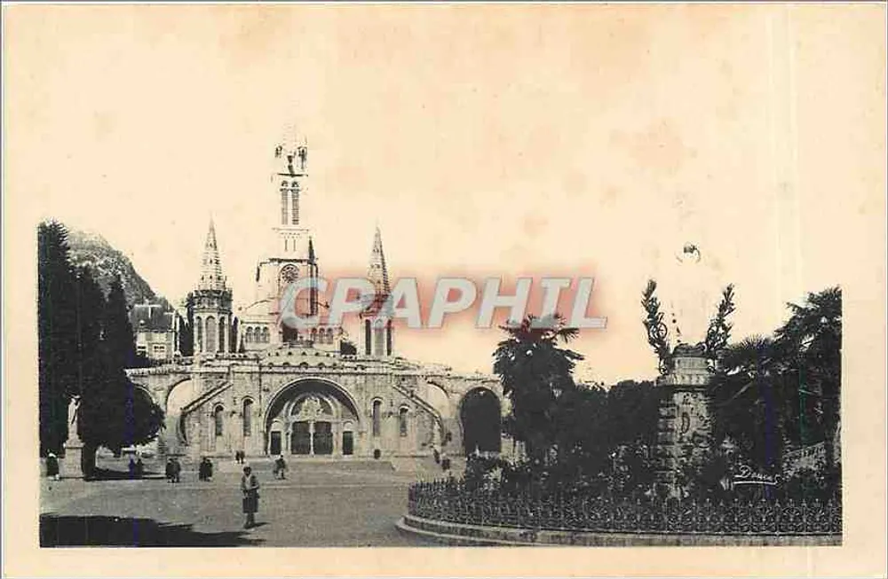 La Basilique et la Vierge Couronnée — Lourdes — Éditeur P.D. n°112 - Recto