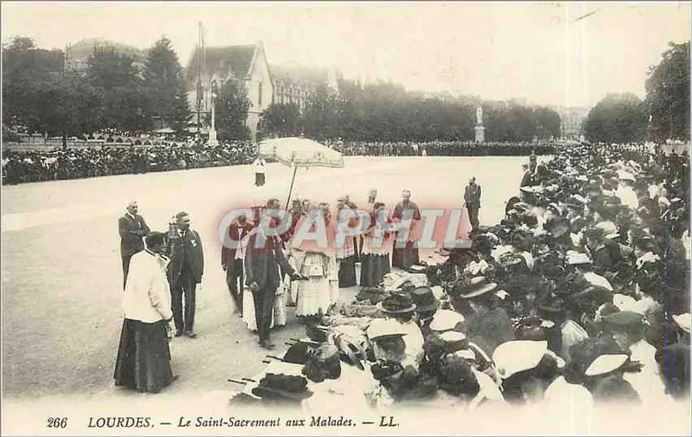 Lourdes — Le Saint-Sacrement aux Malades — LL. - Recto