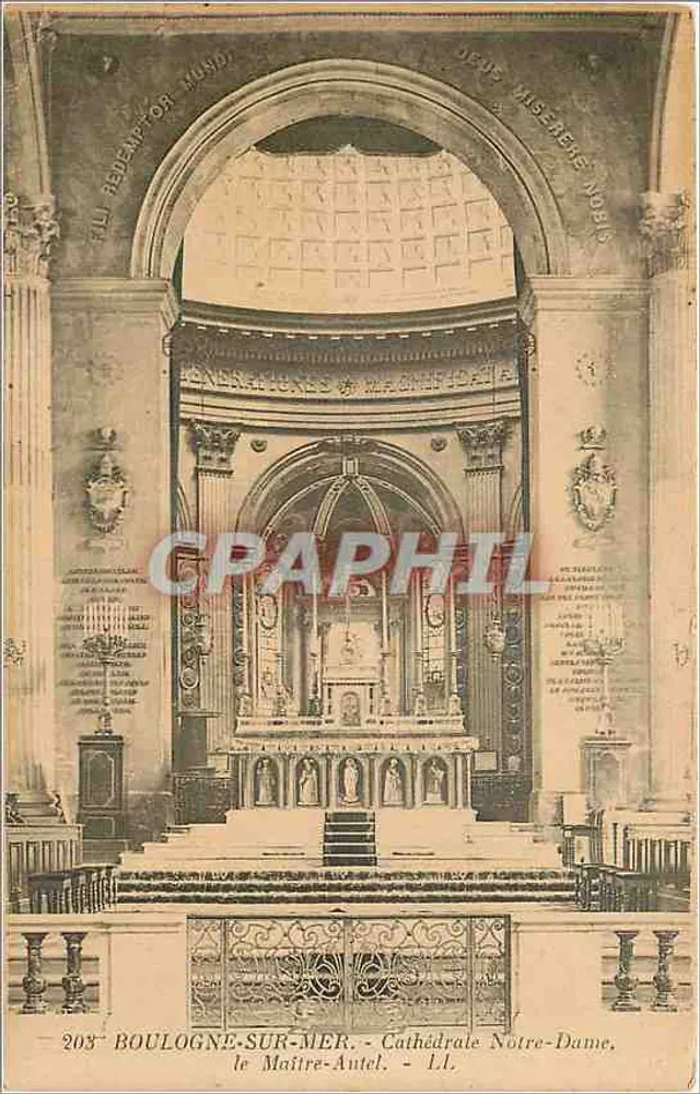 Boulogne-sur-Mer - Kathedrale Notre-Dame, der Hauptaltar - Vorderseite