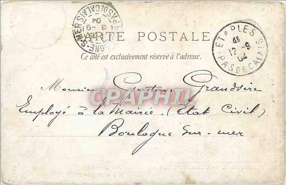 Paris-Plage — Grand Hotel, der einzige am Strand — L. & A. STREET, n°1056 - Rückseite