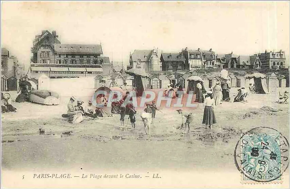 Paris-Plage — A Praia diante do Casino — LL. - Frente