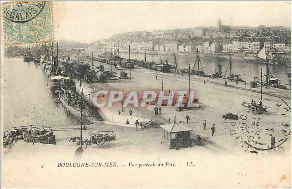 Boulogne-sur-Mer — Allgemeiner Blick auf den Hafen — LL. - Vorderseite
