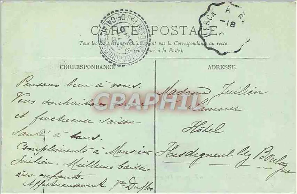 Berck-Plage — The Beach — General View — LL. — Publisher LL, No. 33 - Back