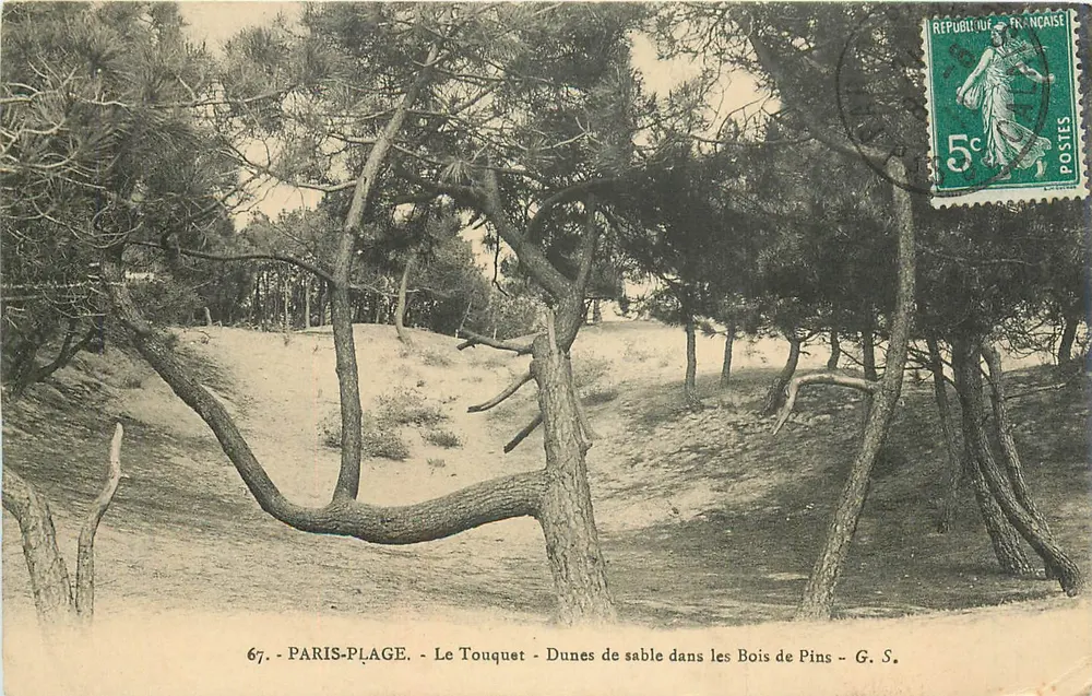 Le Touquet - Sanddünen in den Pinewäldern — G. S. - Vorderseite